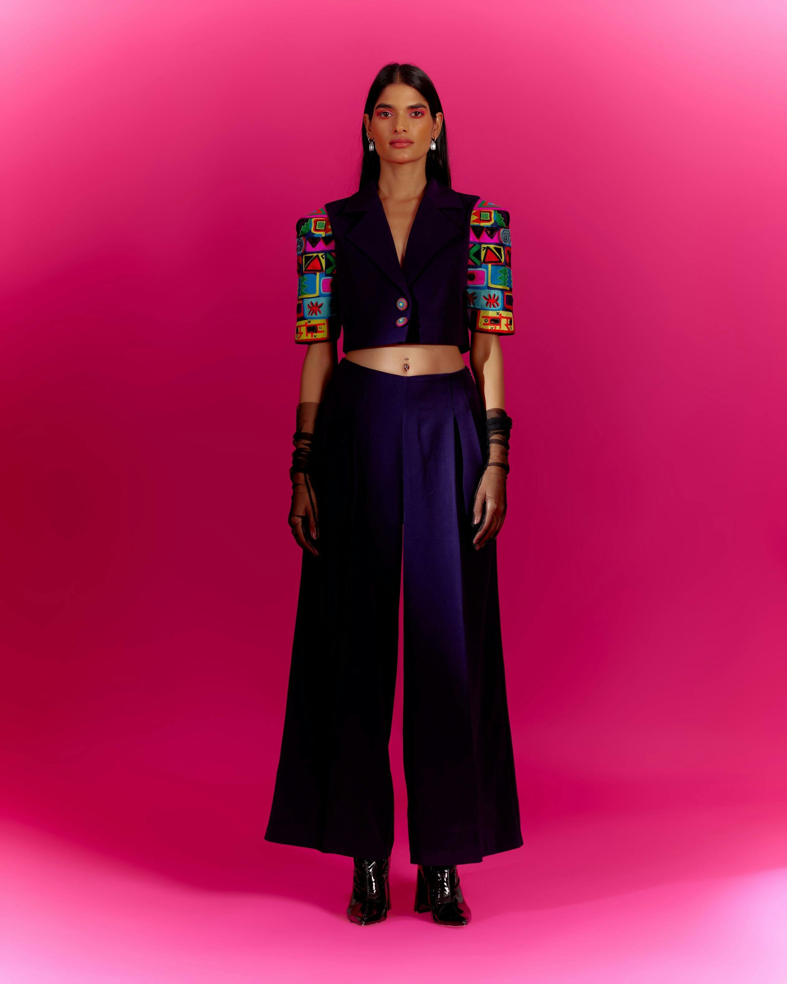 Purple Bricks Co-ord, a product by Mini Sondhi