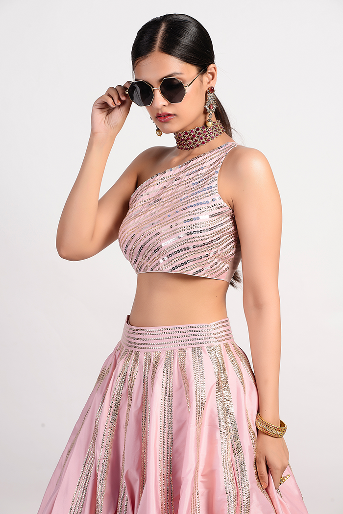 Thumbnail preview #5 for Stereo Pink Lehenga