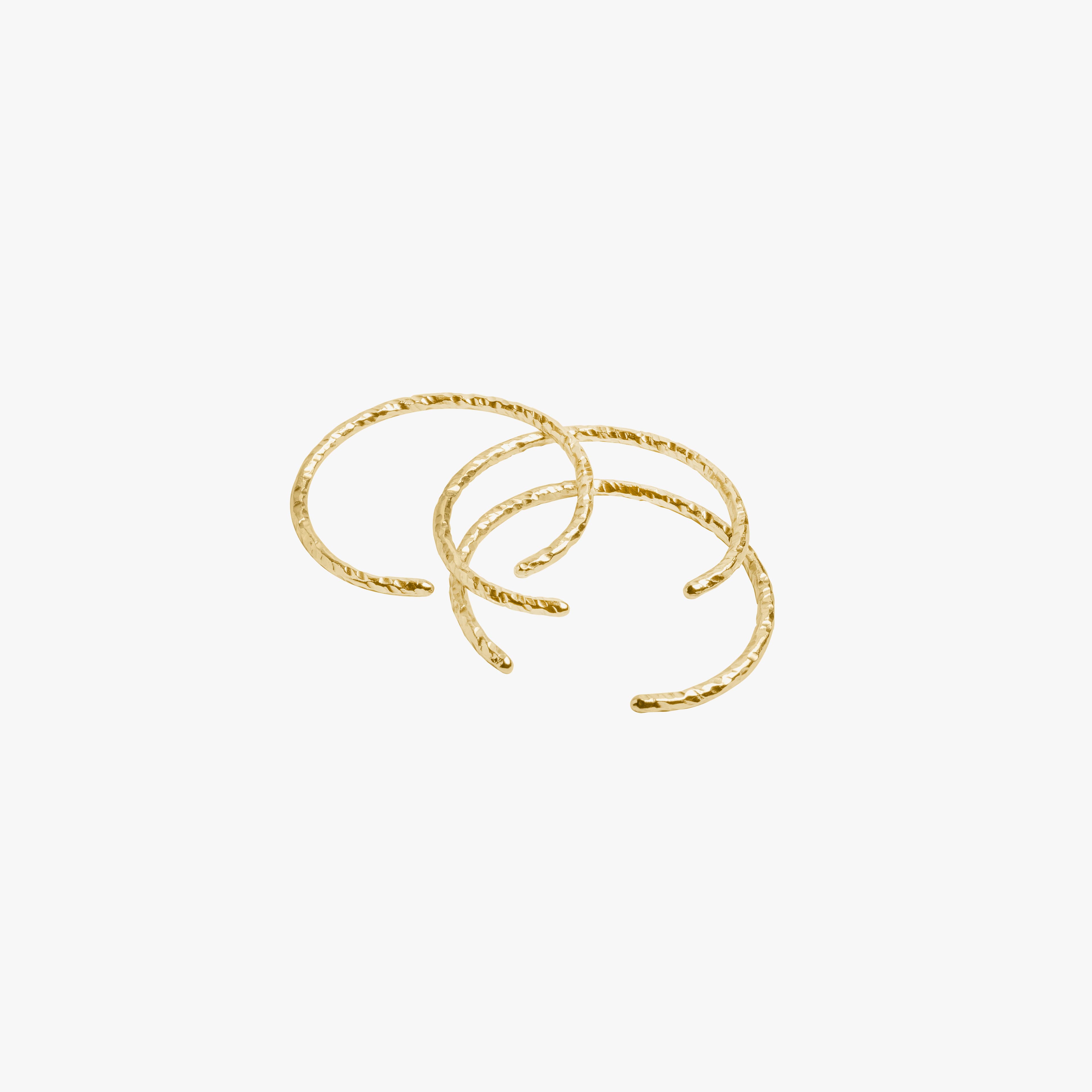 Thumbnail preview #3 for EMPRESS BANGLE PLAIN GOLD SET OF 3