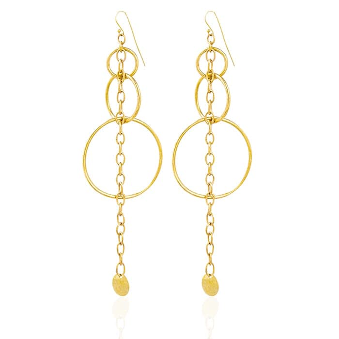 K-Nia Brass Long Earrings, a product by Adele Dejak