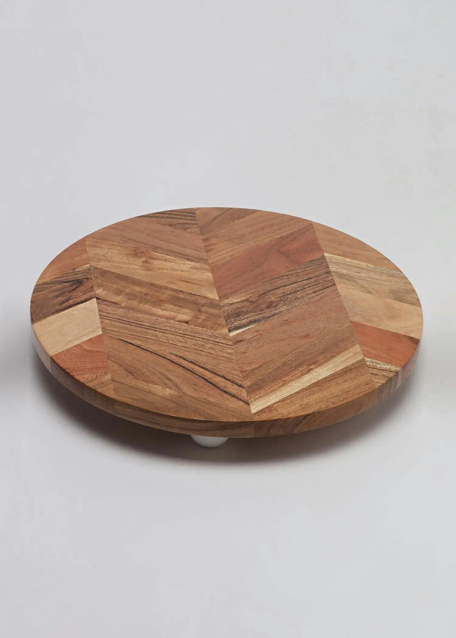 Thumbnail preview #1 for Raised Wooden Platter