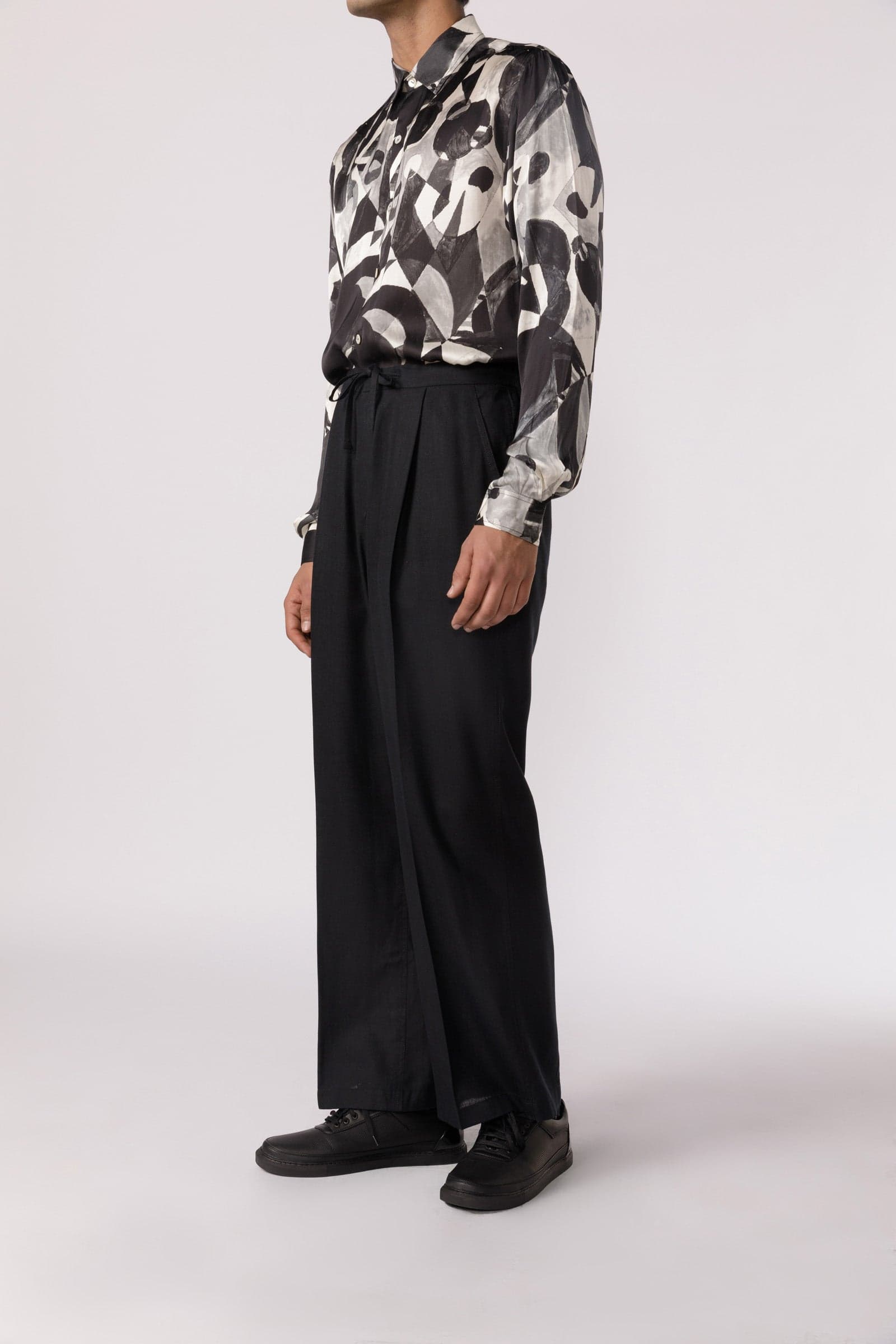 Wide leg pajama pants, a product by Line Outline