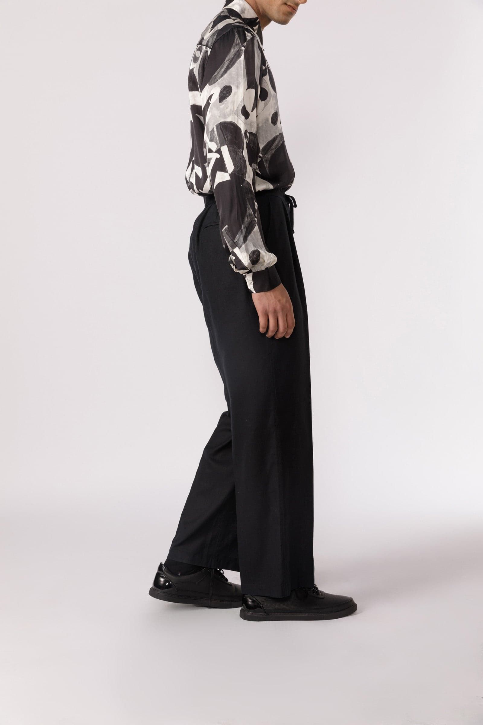 Thumbnail preview #2 for Wide leg pajama pants