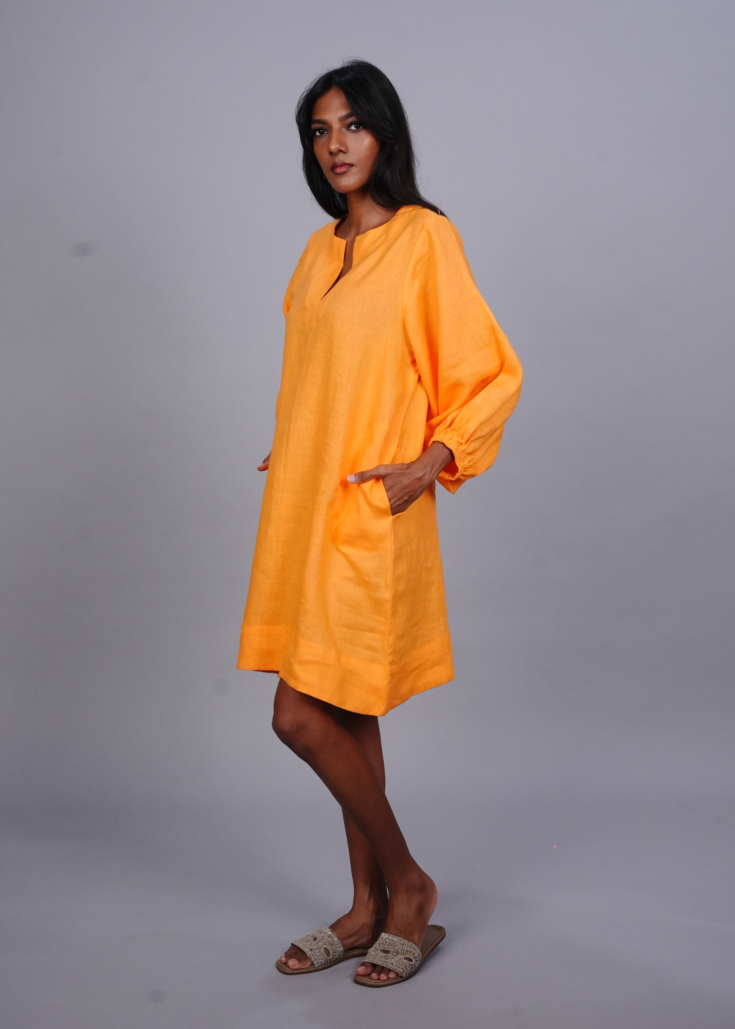 Thumbnail preview #3 for Zeenat Dress - Mango Linen