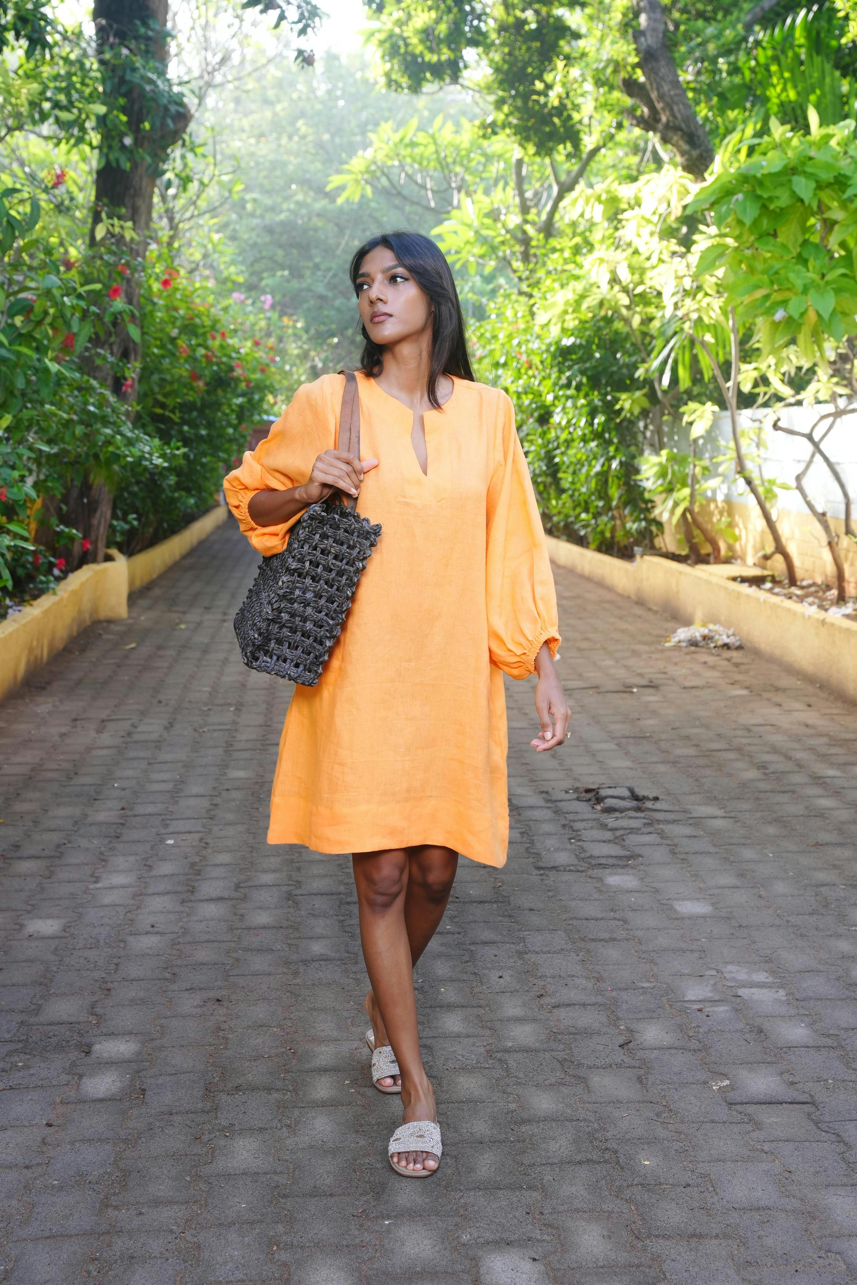 Thumbnail preview #5 for Zeenat Dress - Mango Linen