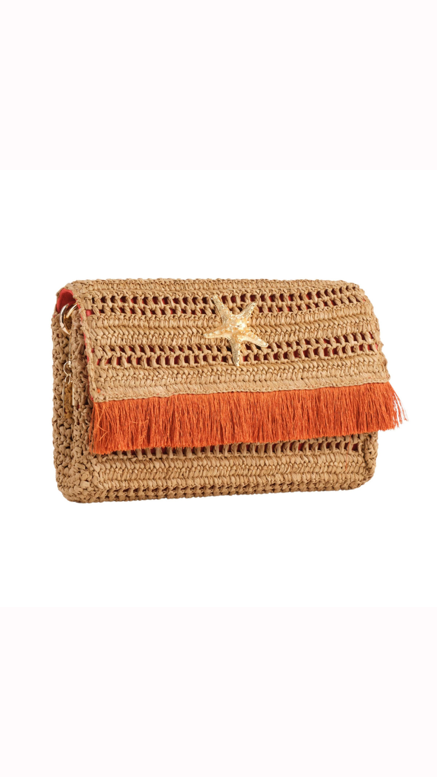 Thumbnail preview #1 for Slim Real Raffia Clutch