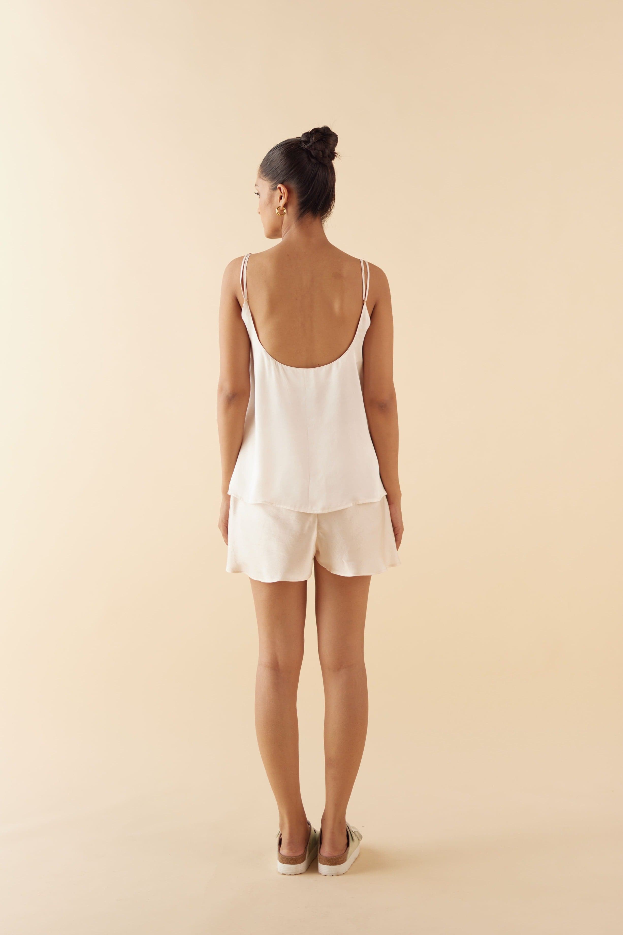 Thumbnail preview #1 for Silk Camisole in Ivory White