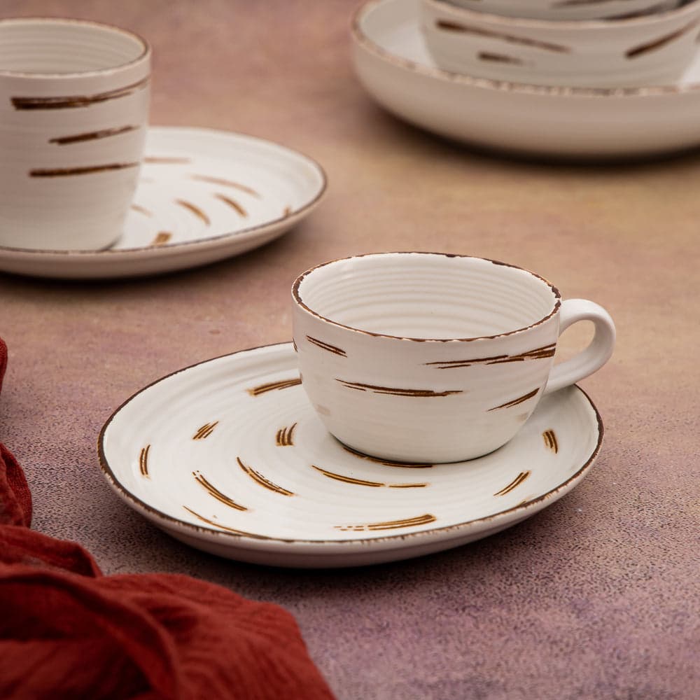 Thumbnail preview #1 for Fusion White Oval Saucer 8" - Pack of 6