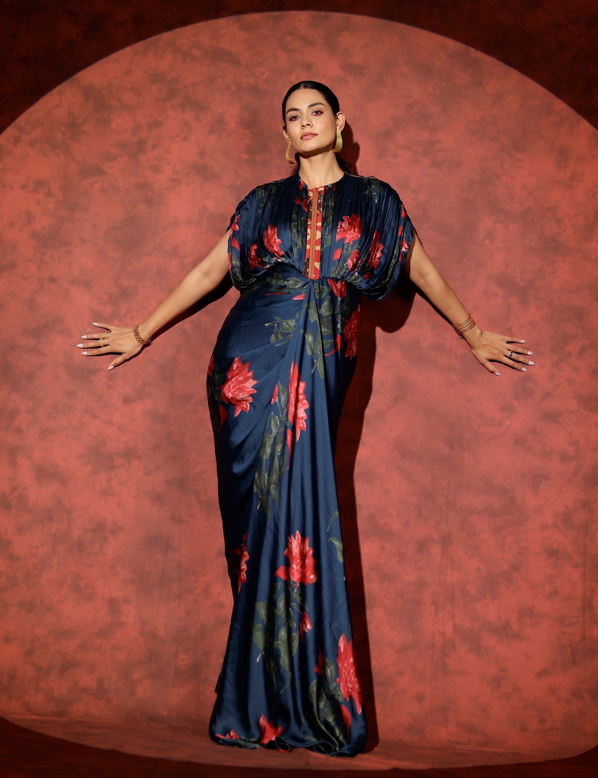 Thumbnail preview #3 for Neelam kaftan gown with front zipper