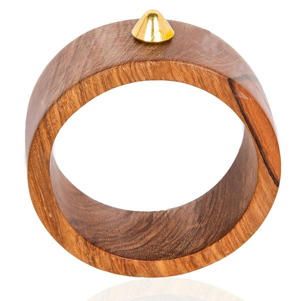 Afro Abiba Teak Wood Bracelet, a product by Adele Dejak