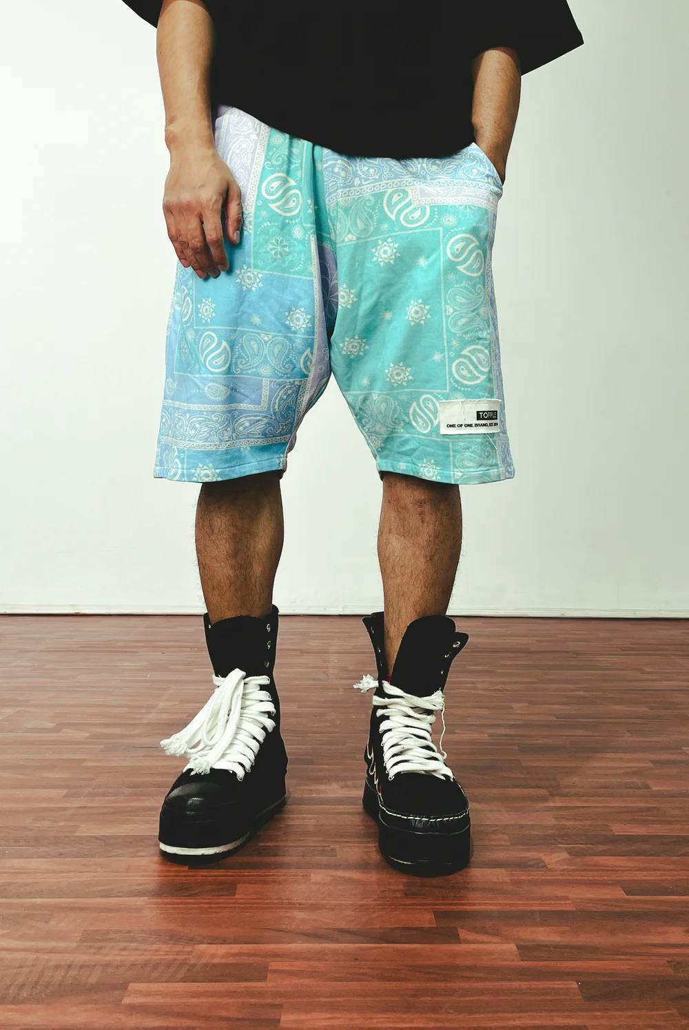 Thumbnail preview #0 for Paisley Blue Shorts