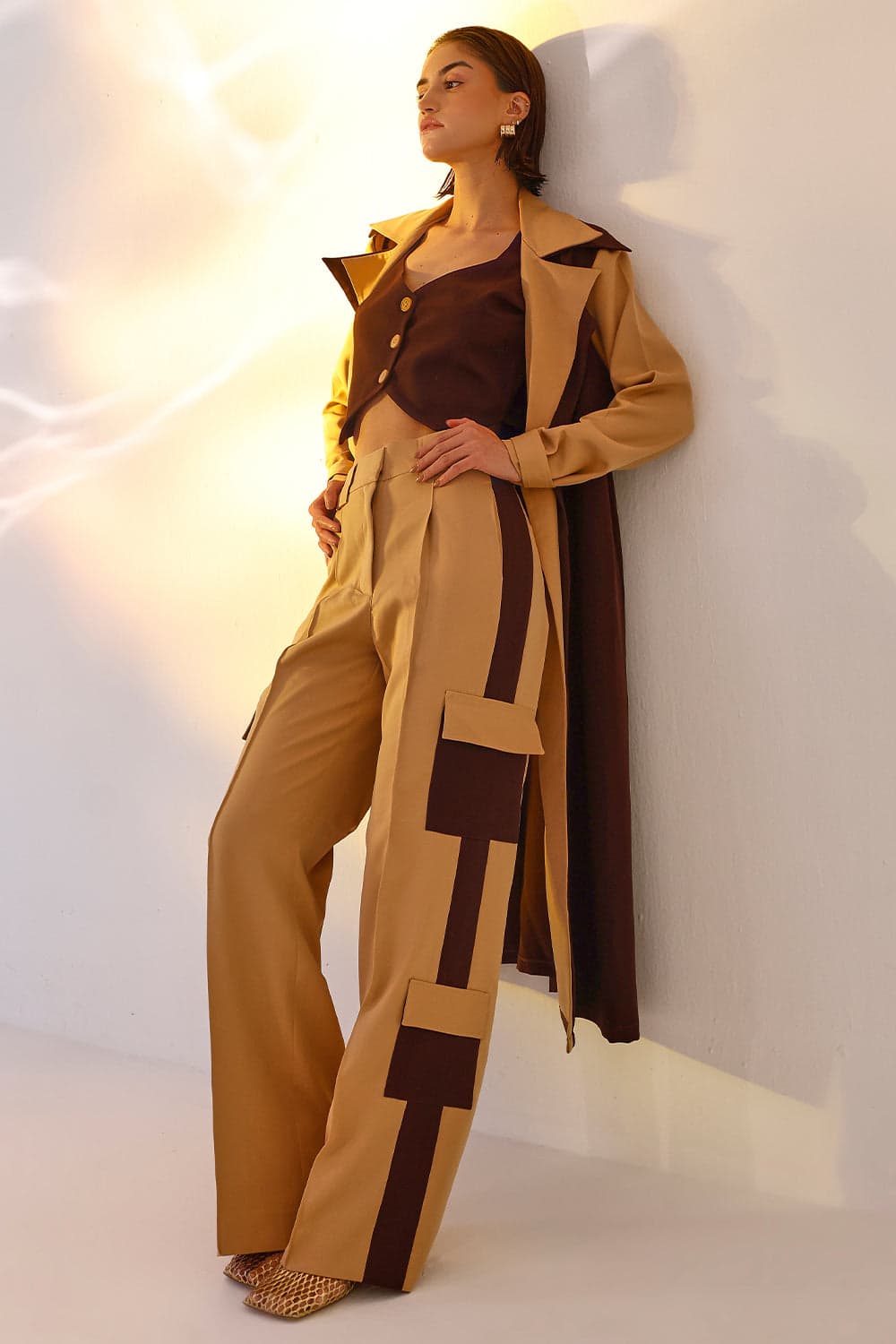 Color block trench set, a product by Saltz n sand 