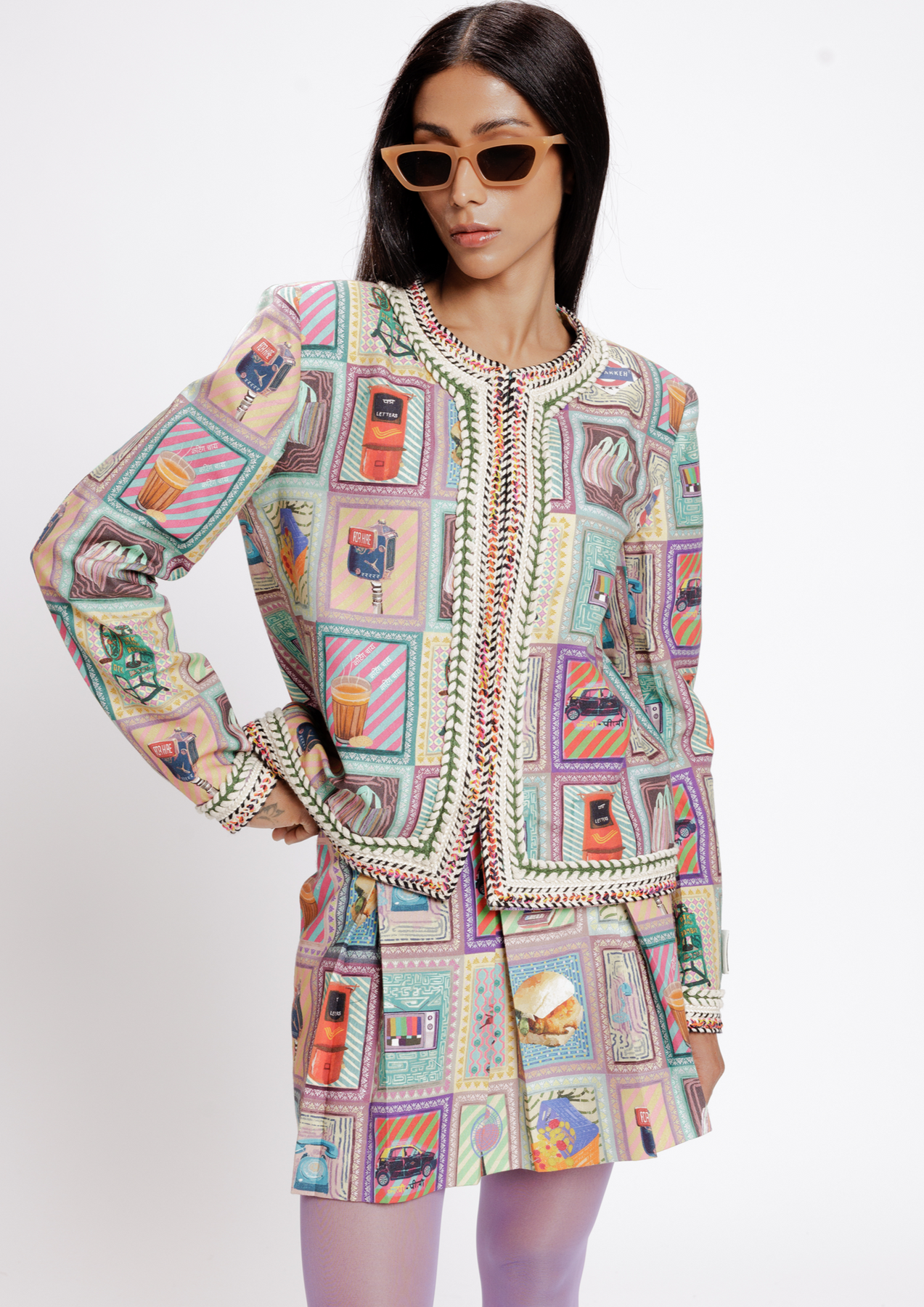 KAALI PEELI TWEED JACKET, a product by Doh tak keh