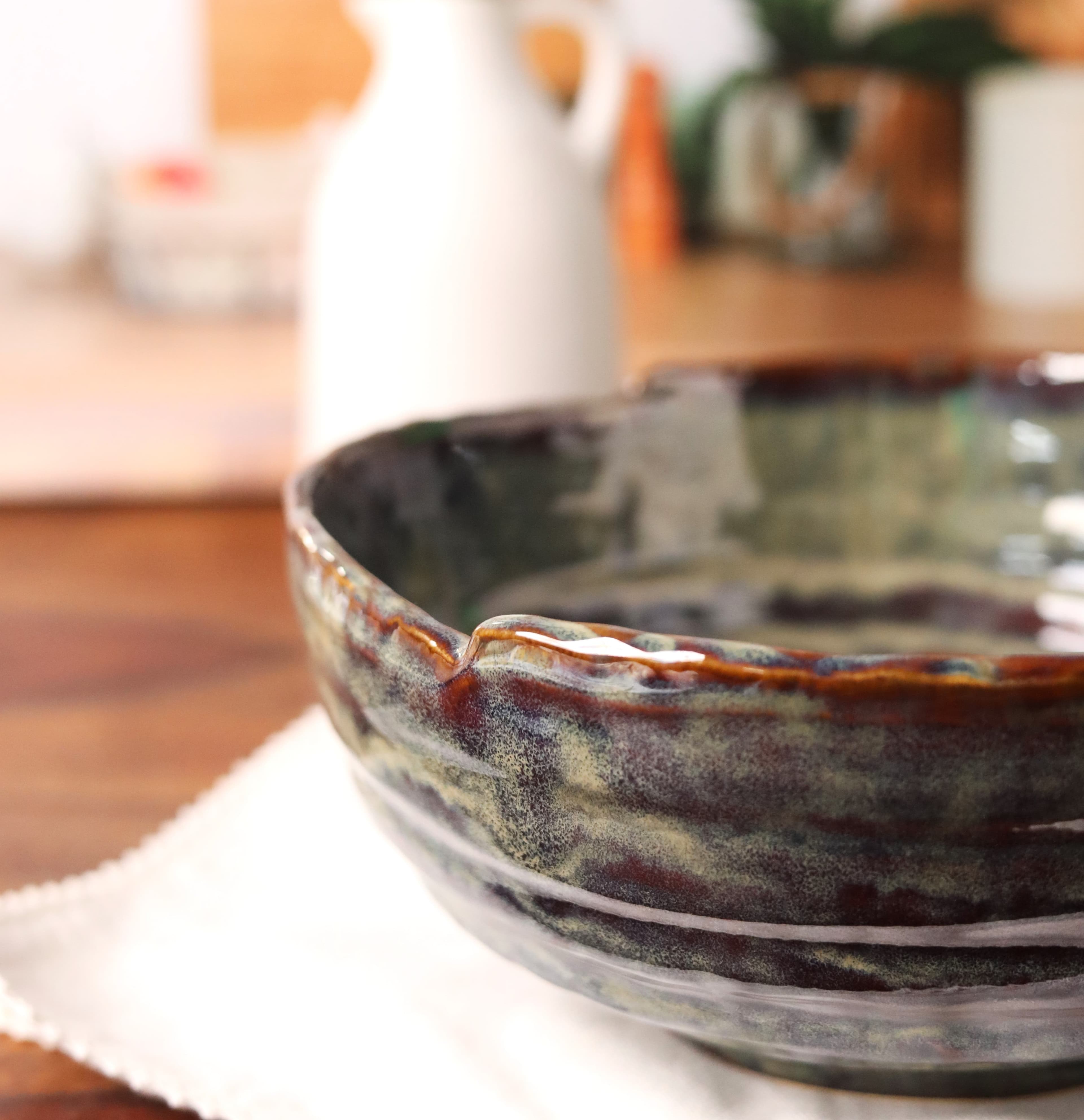 Thumbnail preview #1 for Kira Studio Pottery Handmade Serving Bowl Small