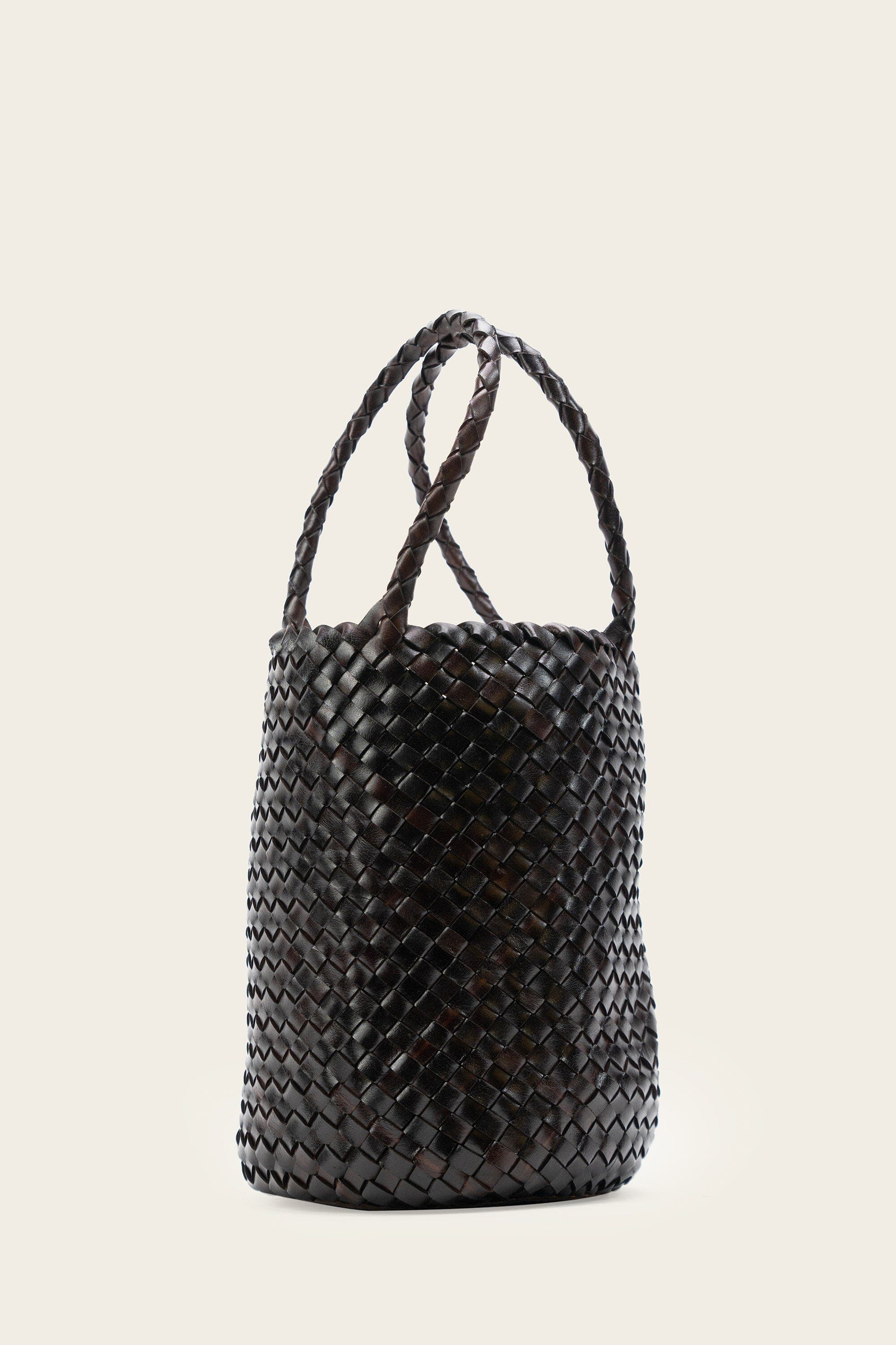 Thumbnail preview #2 for Benny Woven Bucket Bag in Cedar