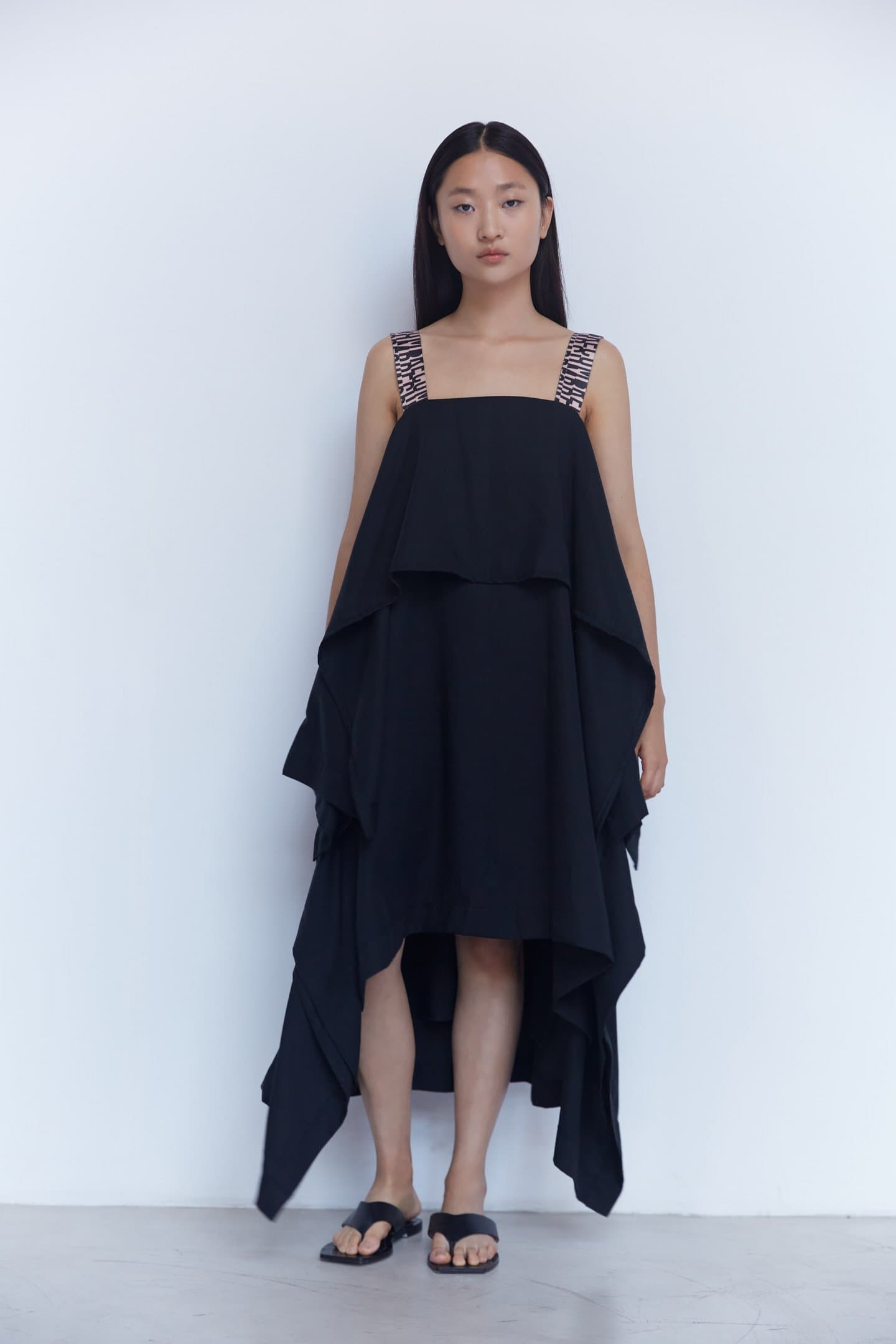 Thumbnail preview #0 for Black Tencel Dress: Item 004 Black