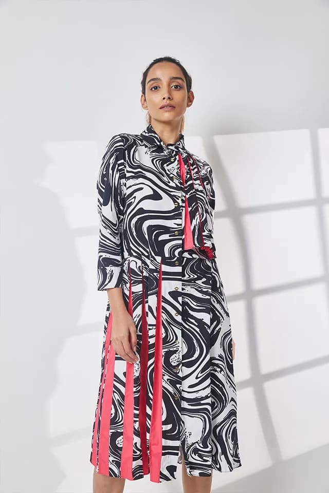 The Sail Pleated Dress, a product by Studio Moda India