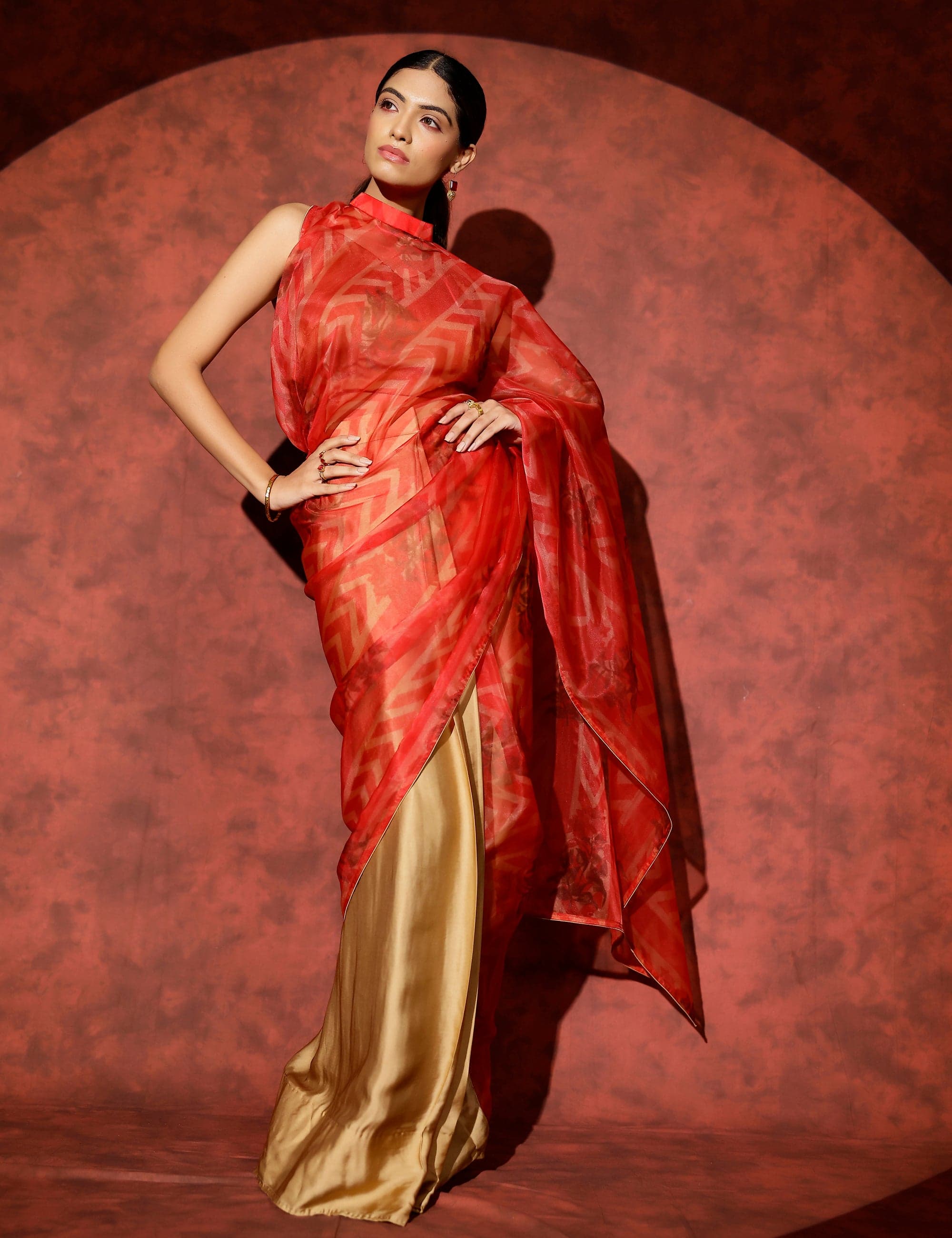 Palladio organza saree, a product by Studio Surbhi