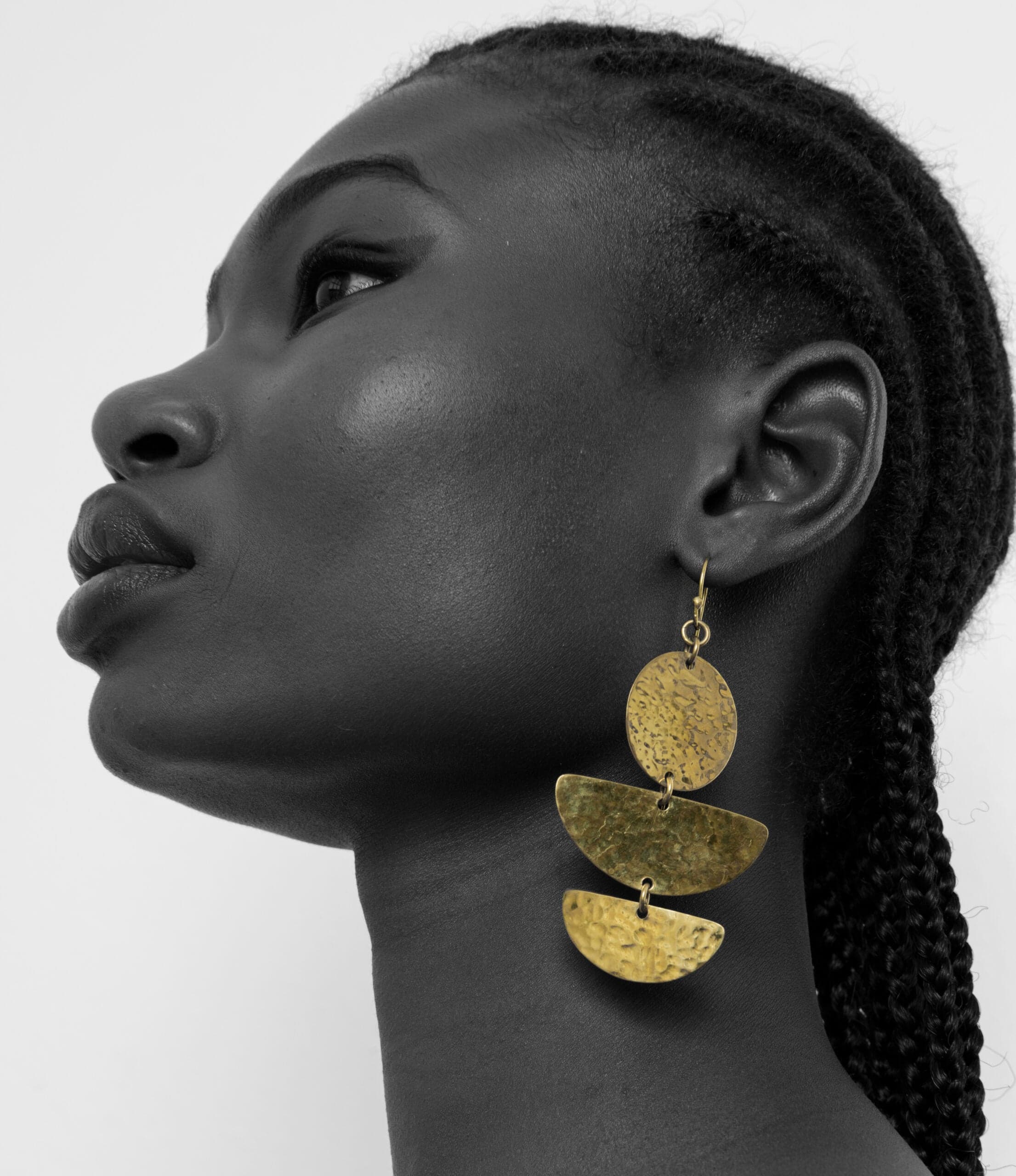 Thumbnail preview #1 for Zadia Brass Earrings