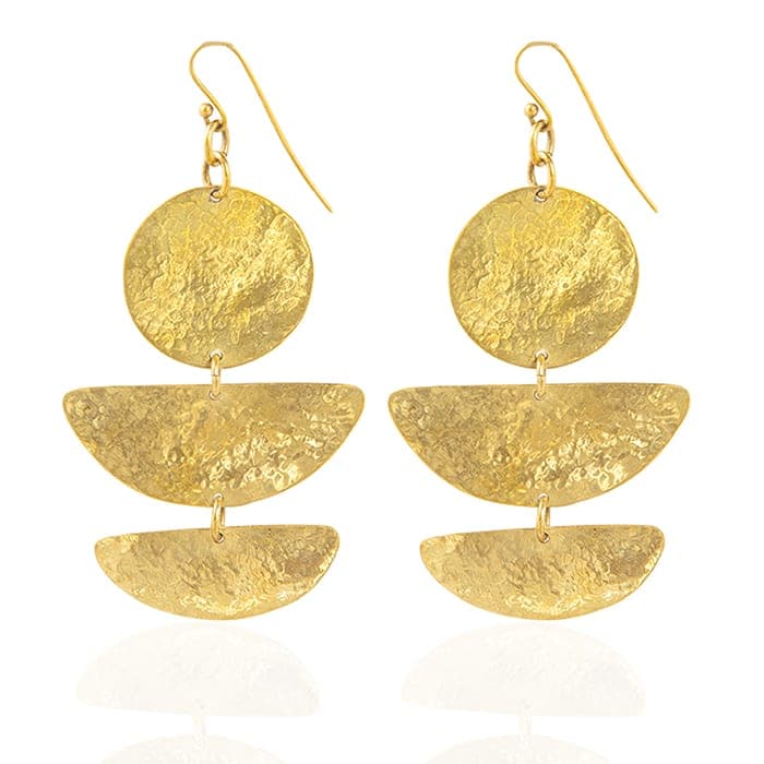 Zadia Brass Earrings, a product by Adele Dejak