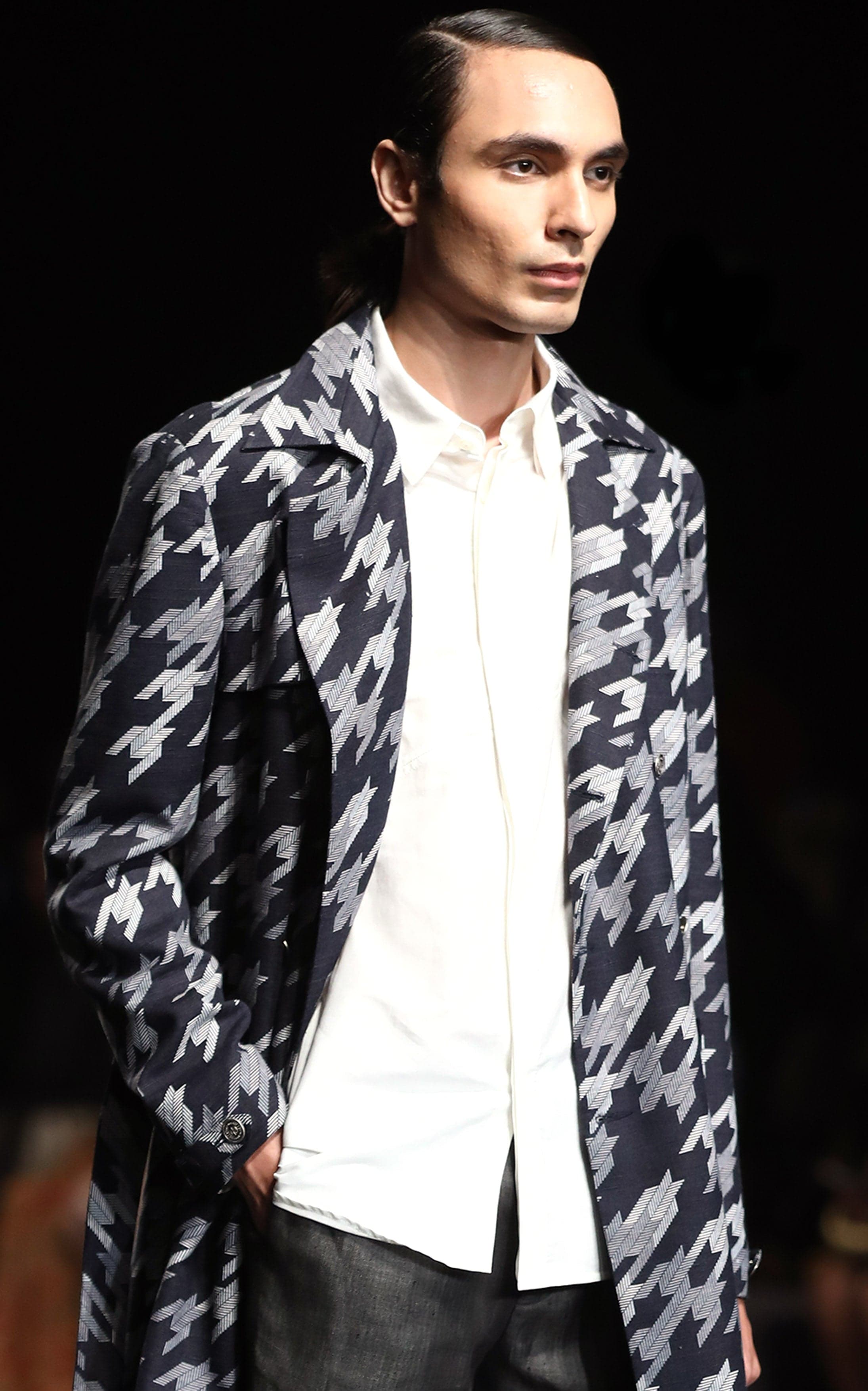 Thumbnail preview #5 for Star Houndstooth Trench