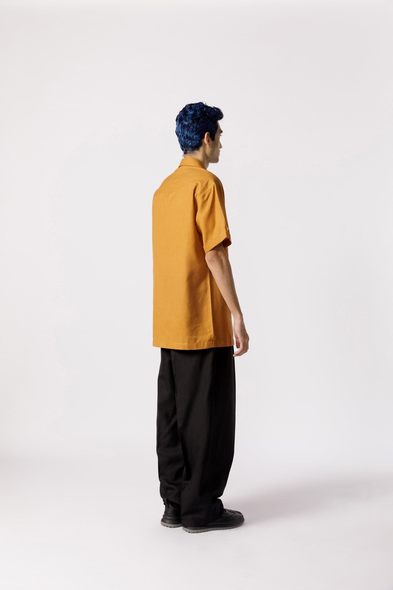 Thumbnail preview #1 for Pleated neckline casual  Shirt
