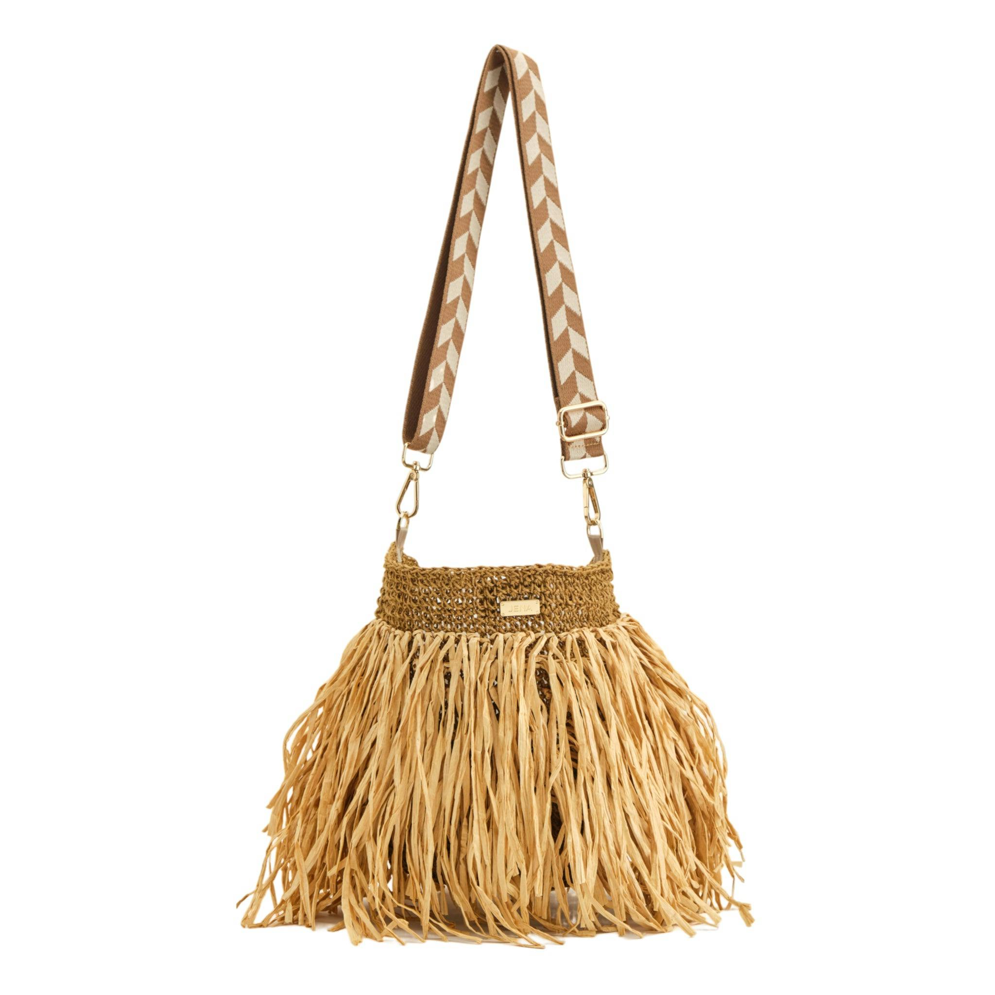 Natural Raffia Bucket, a product by JENA