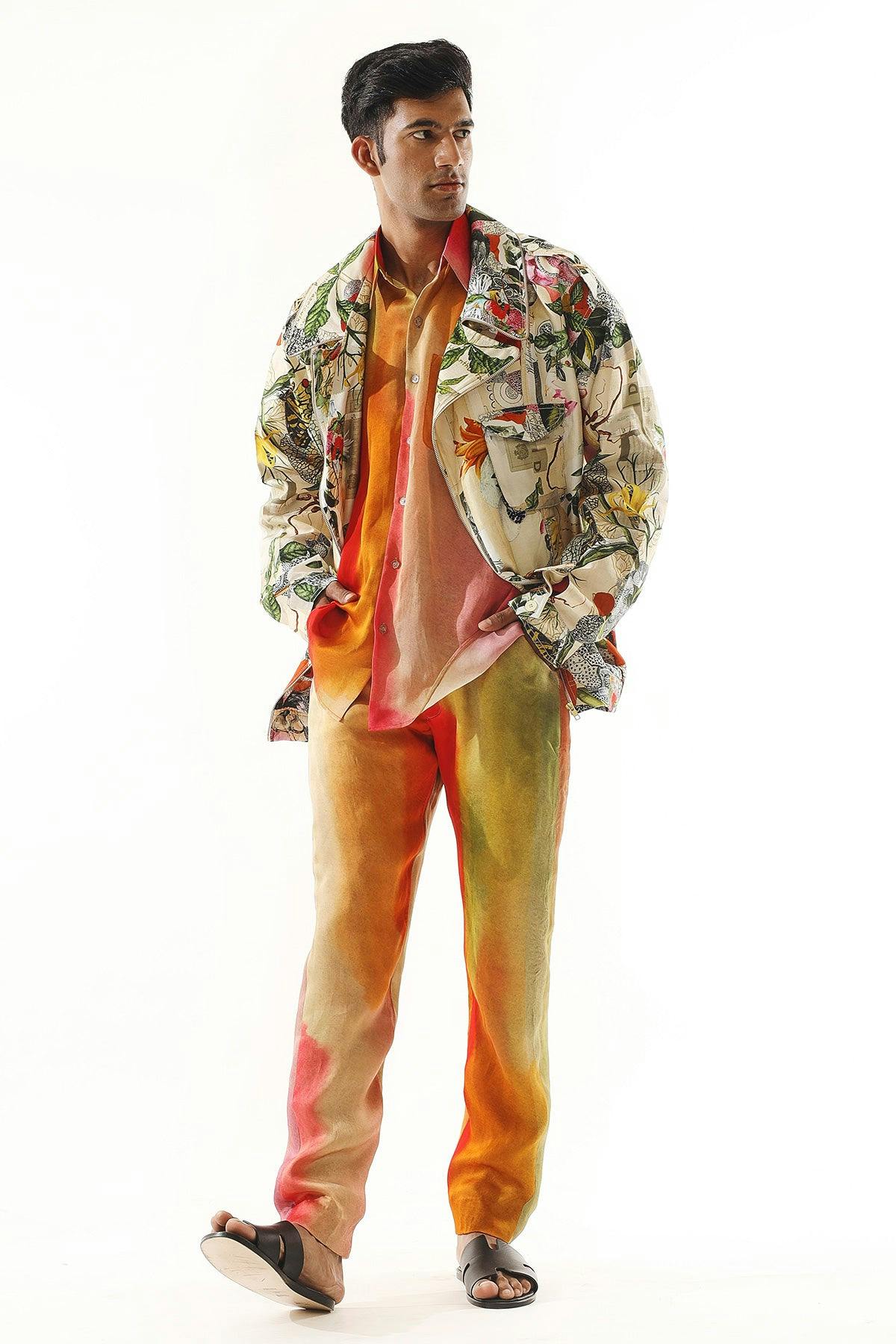 Printed Jacket With Shirt-Pant Set, a product by Mahima Mahajan