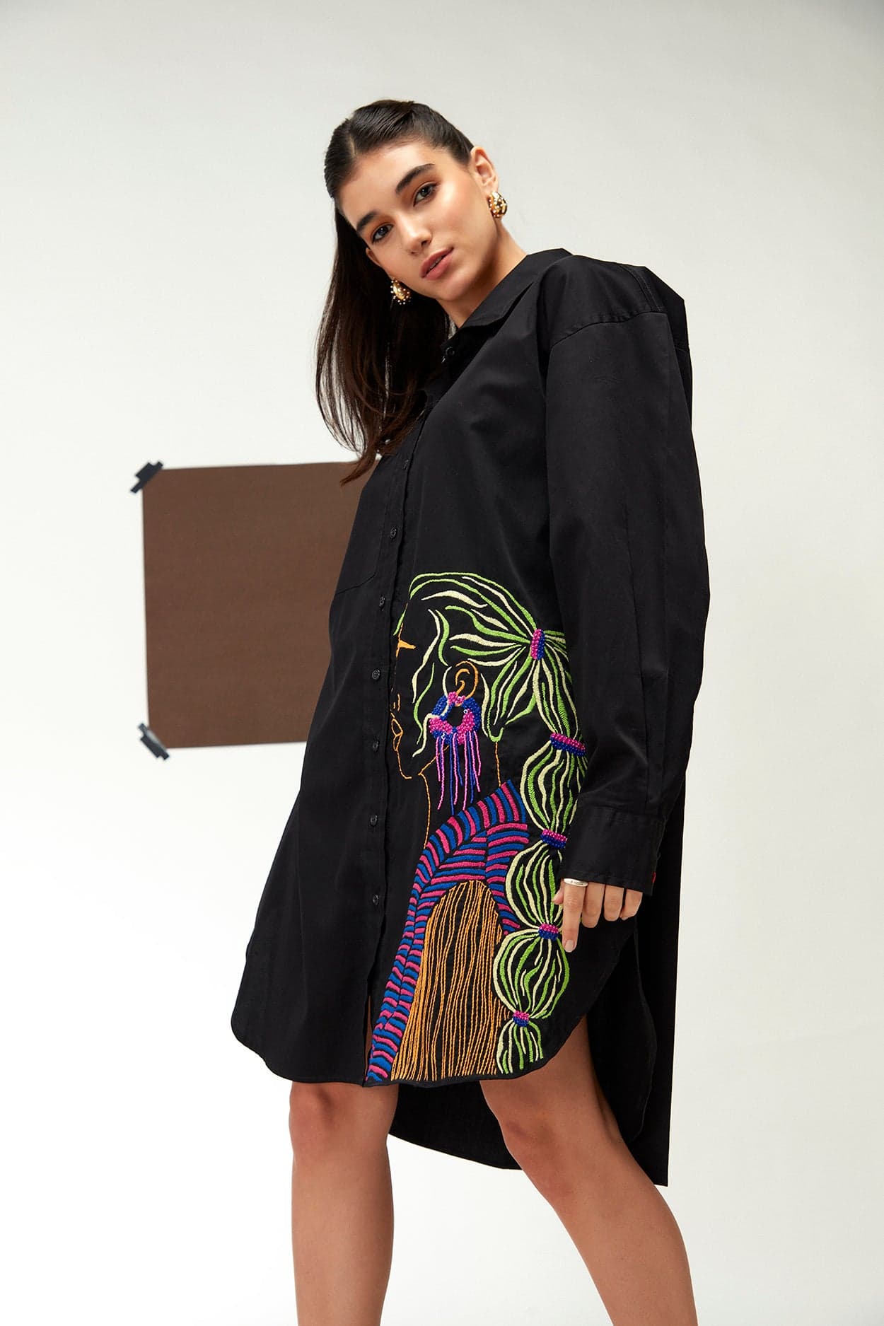 Belle noir shirt dress, a product by Zilaire 