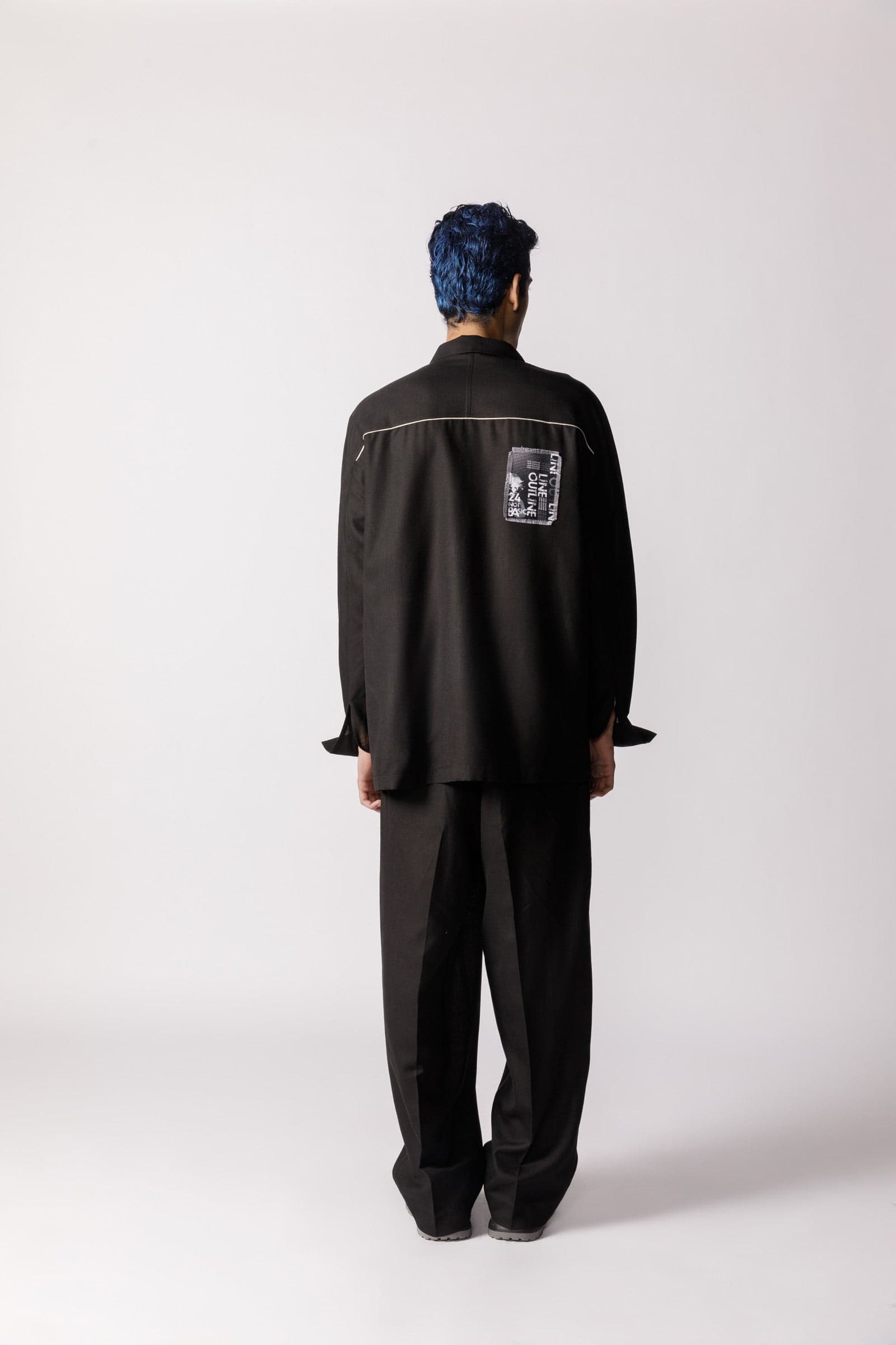 Thumbnail preview #3 for Oversized Patch work shirt