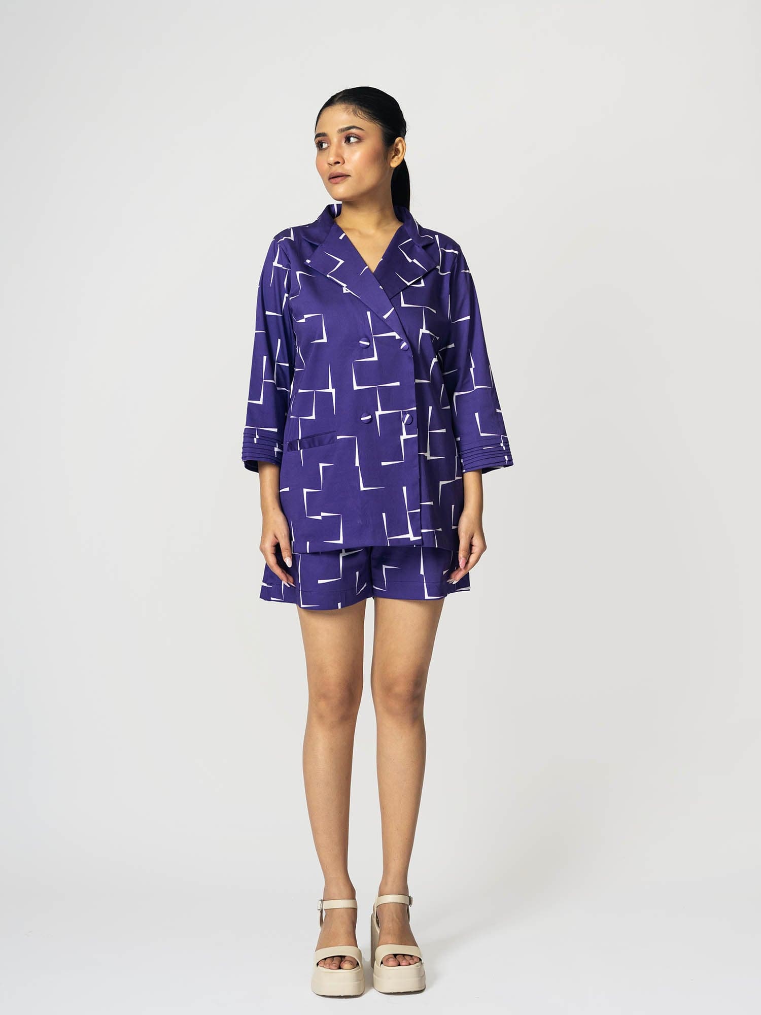 Brick Purple Shorts Set, a product by KLAD