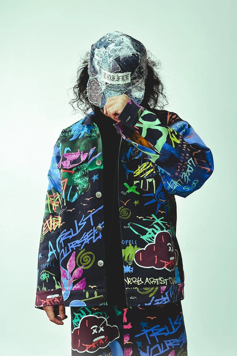 Thumbnail preview #0 for Graffiti Black Jacket