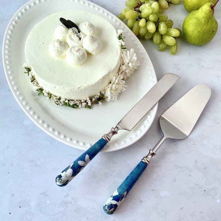 Cake Server & Knife Duo - Ceylon Dusk, a product by Faaya Gifting