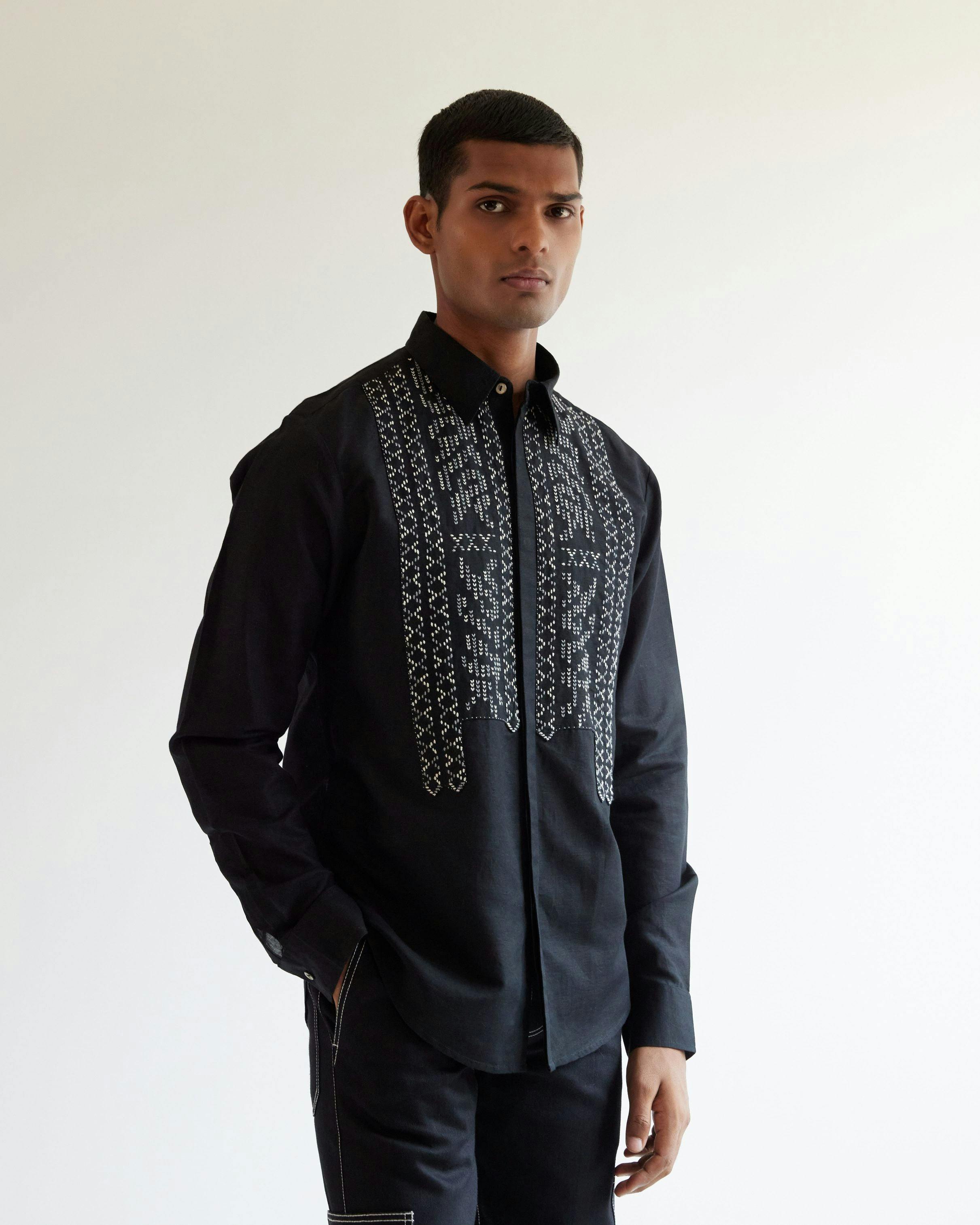 Asymmetric Yoke Shirt, a product by Country Made