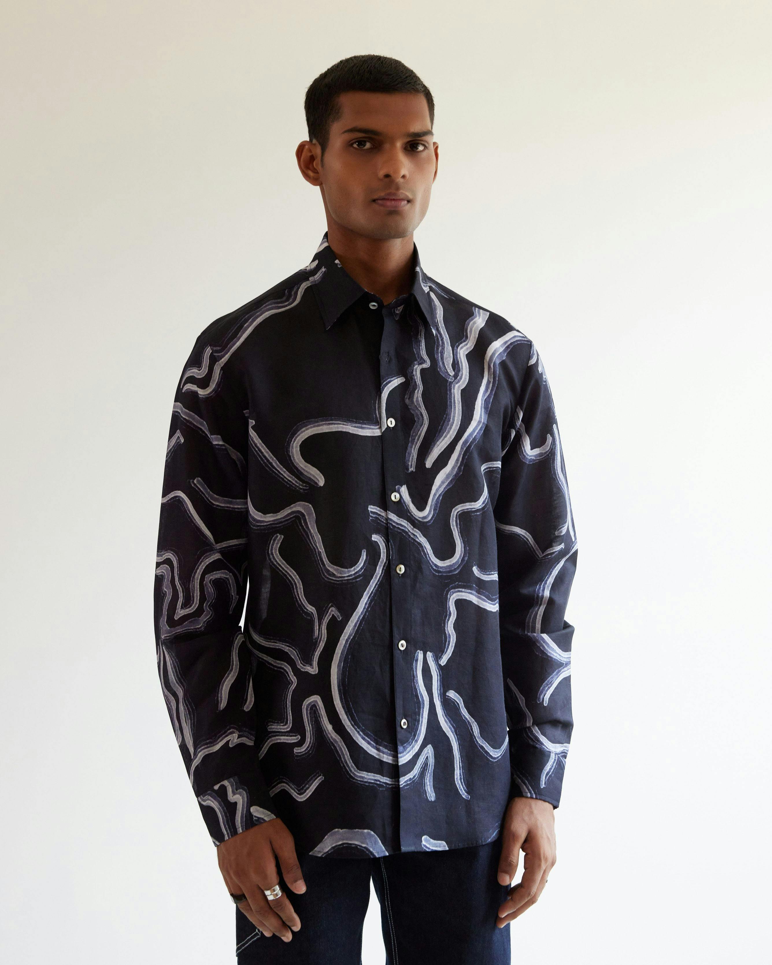 Desert Wave Print Shirt, a product by Country Made