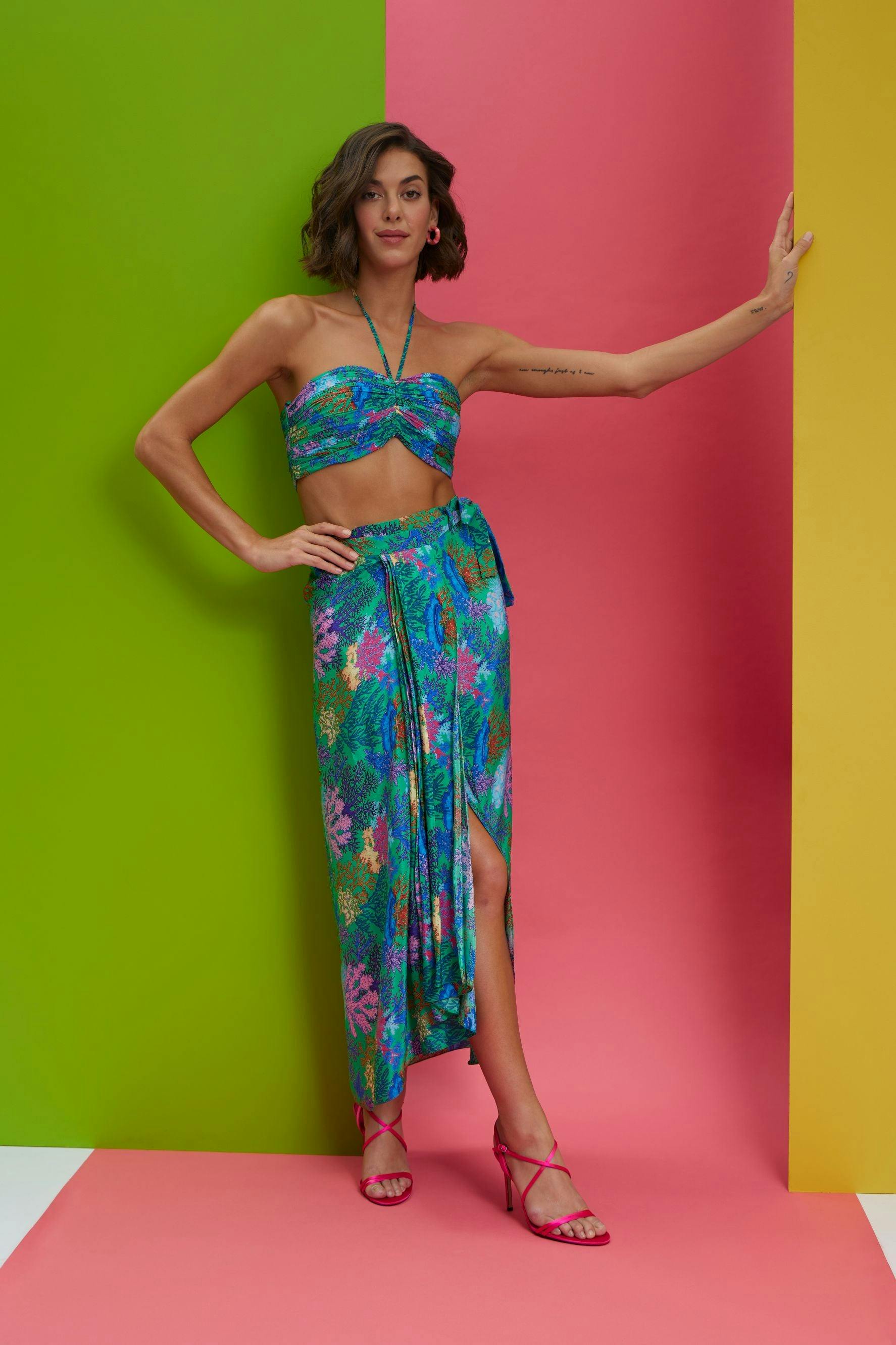 paradise - Wrap Around Skirt With Bustier, a product by Nautanky