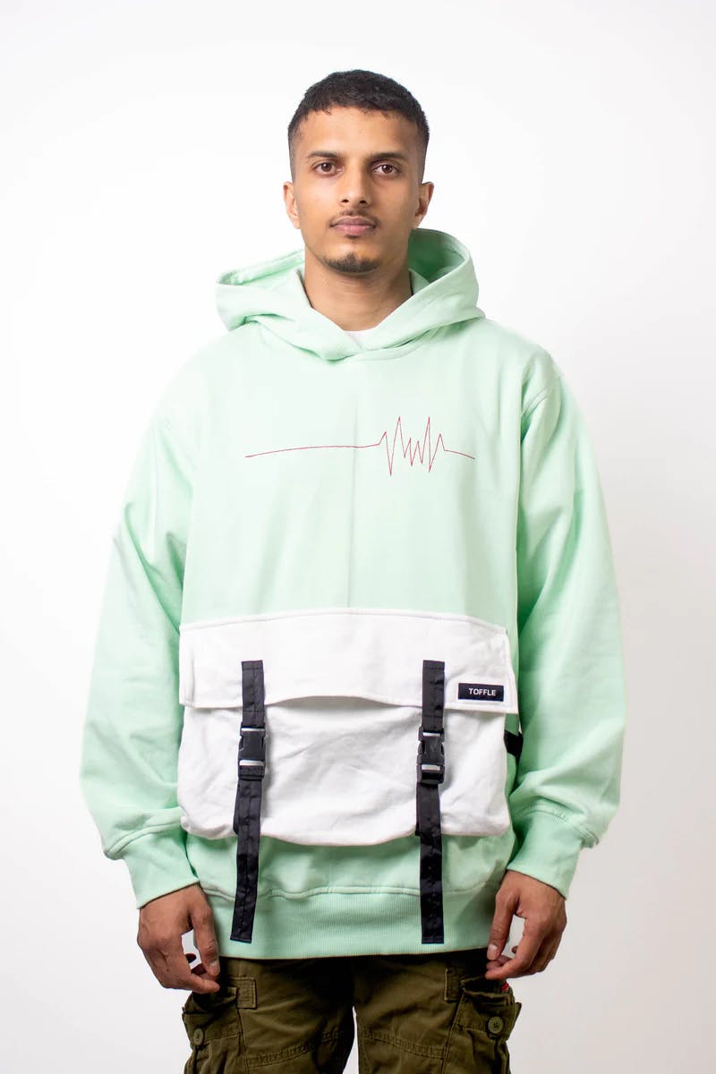 Boxy Pastel Green Hoodie, a product by TOFFLE